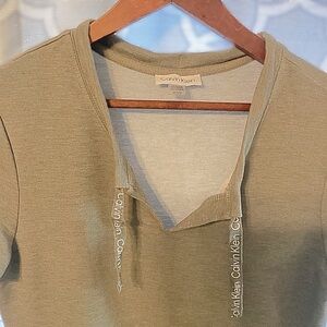 Olive green Calvin Klein dress, Size: Medium